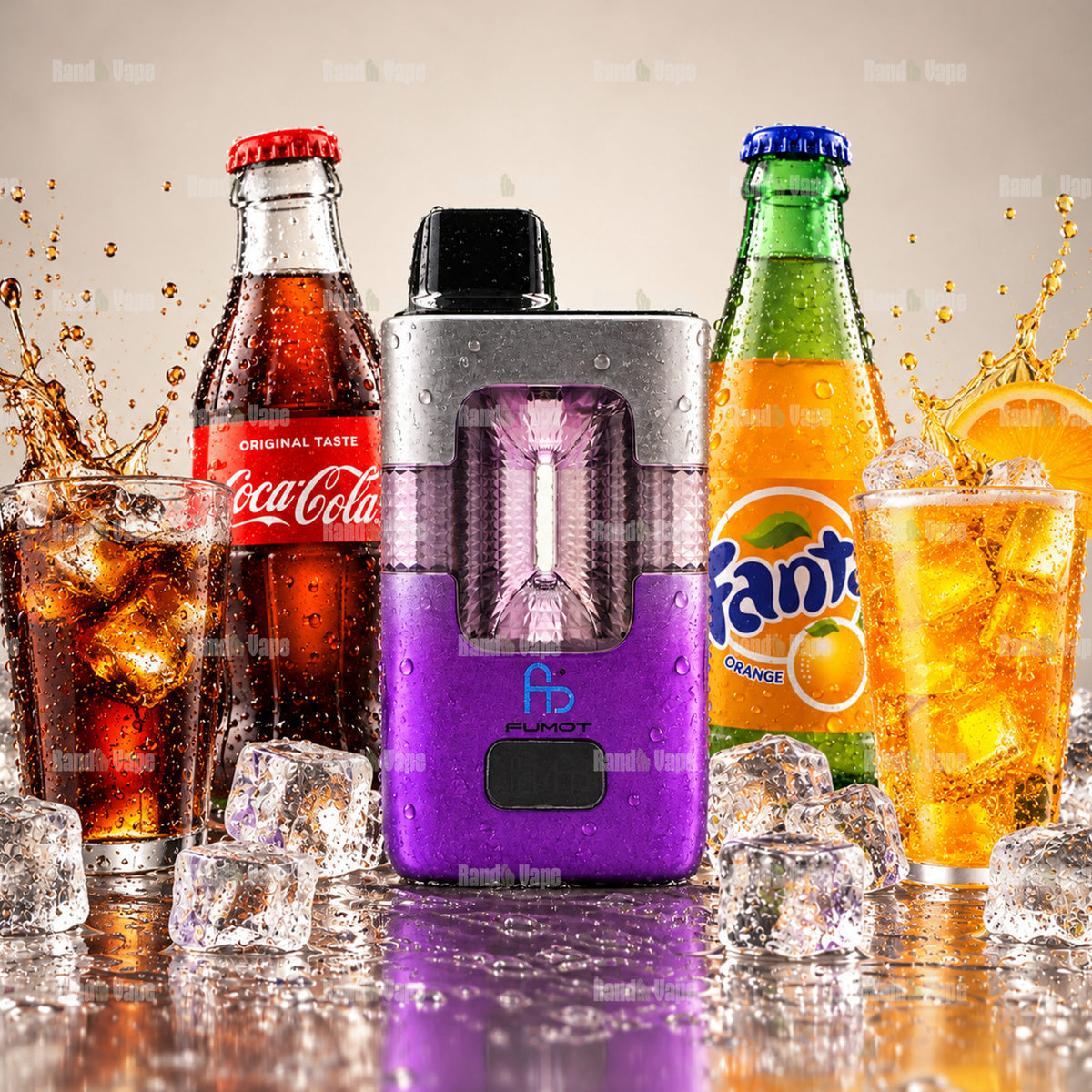 Fumot Eco 2in1 50000 Fanta und Cola Ice Einweg Vape mit 50000 Zügen und zwei Sorten