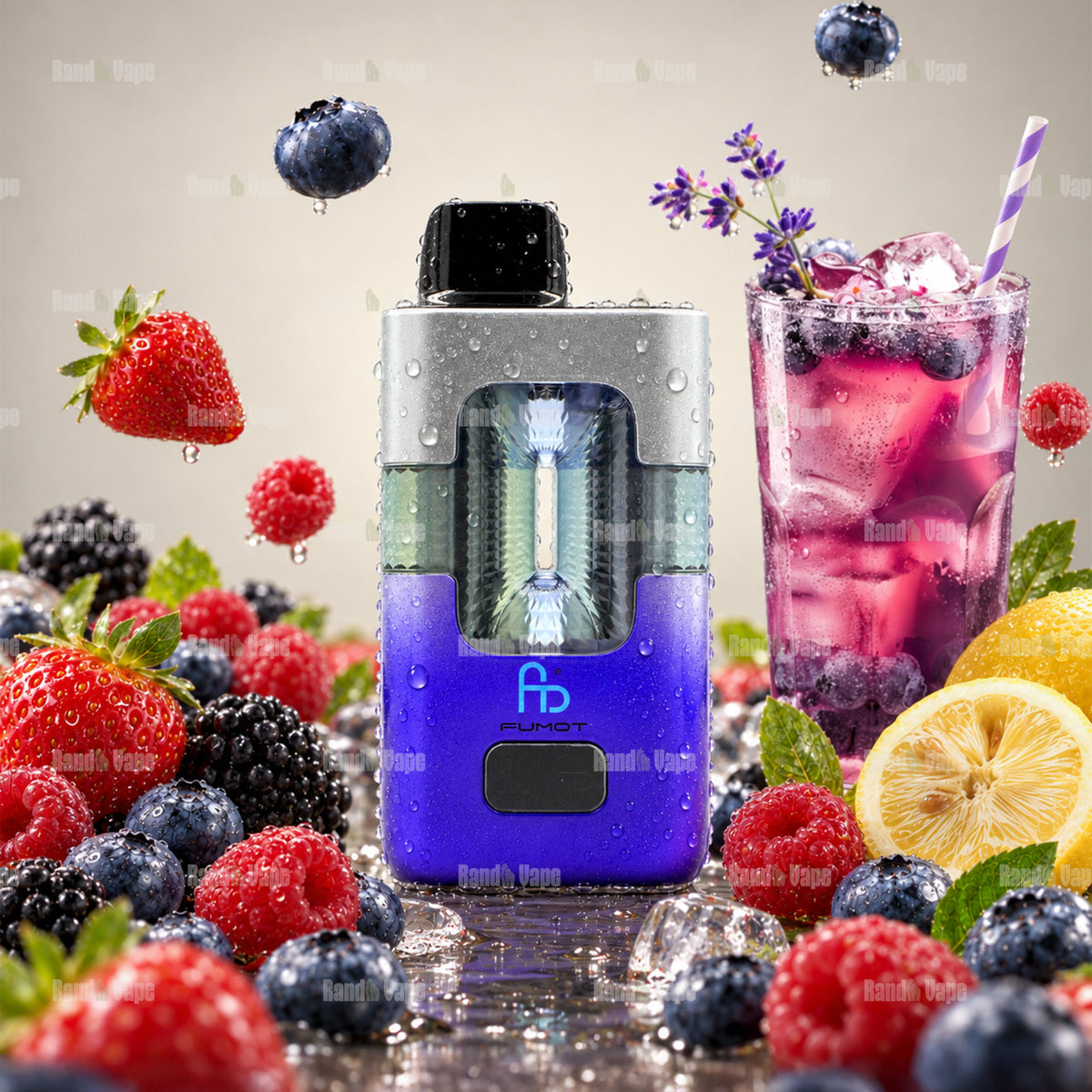 Fumot Eco 2in1 50000 Mixed Berries und Blue Razz Lemonade Einweg Vape mit 50000 Zügen