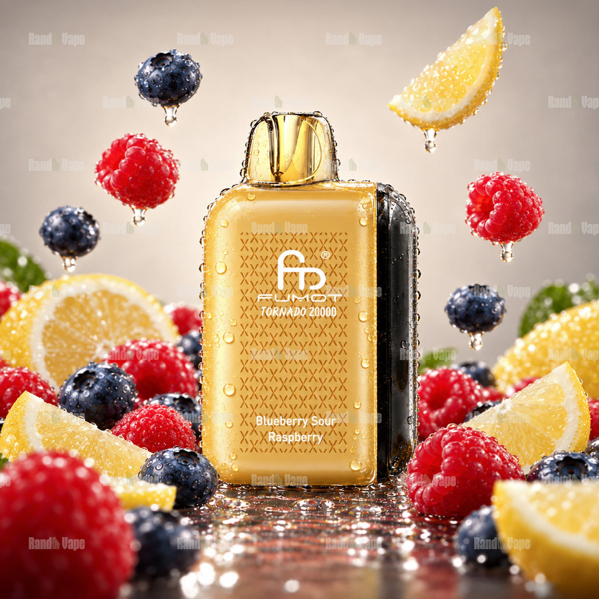 Fumot Tornado 20000 Blueberry Sour Raspberry Einweg Vape mit 20000 Zügen