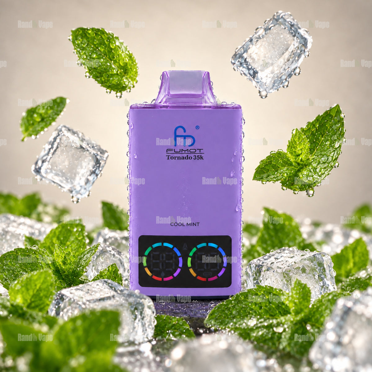 Fumot Tornado 35K Cool Mint Einweg Vape mit 35000 Zügen und Display